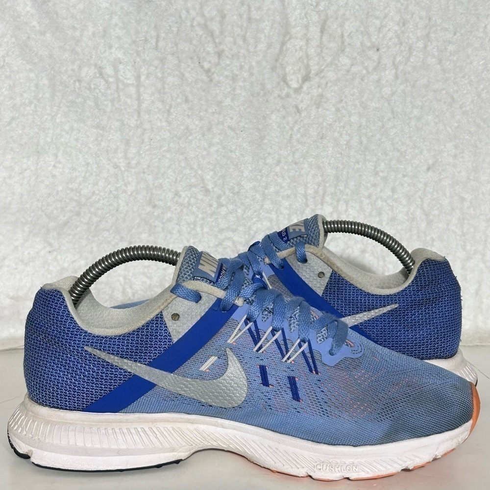 Nike Womens Zoom Winflo Blue/Silver Knit Running Athletic Sneakers Shoes SZ 7 - Picture 6 of 11